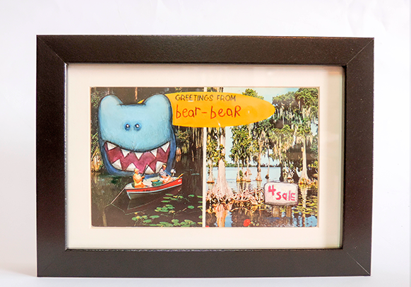 Postcard Painting - Greetings from Bear-Bear - kudu-lah
