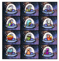 Quadropus Spaceship - Collect all 12