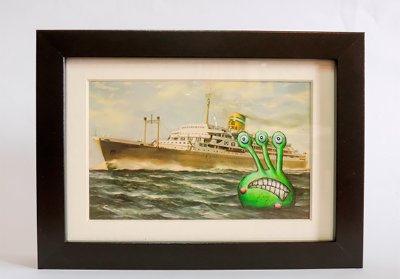 Postcard Painting - High Seas - kudu-lah